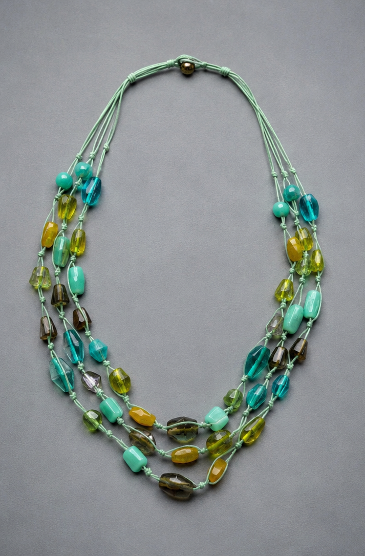 Turquoise Multi Strand Necklace - Image 3