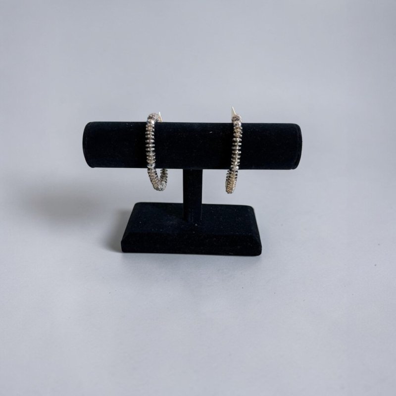 Silver Beaded Stretch Bracelet | Metallic Minimalist Bracelet | Sleek Stackable Jewelry | Everyday Modern Wrist Accessory