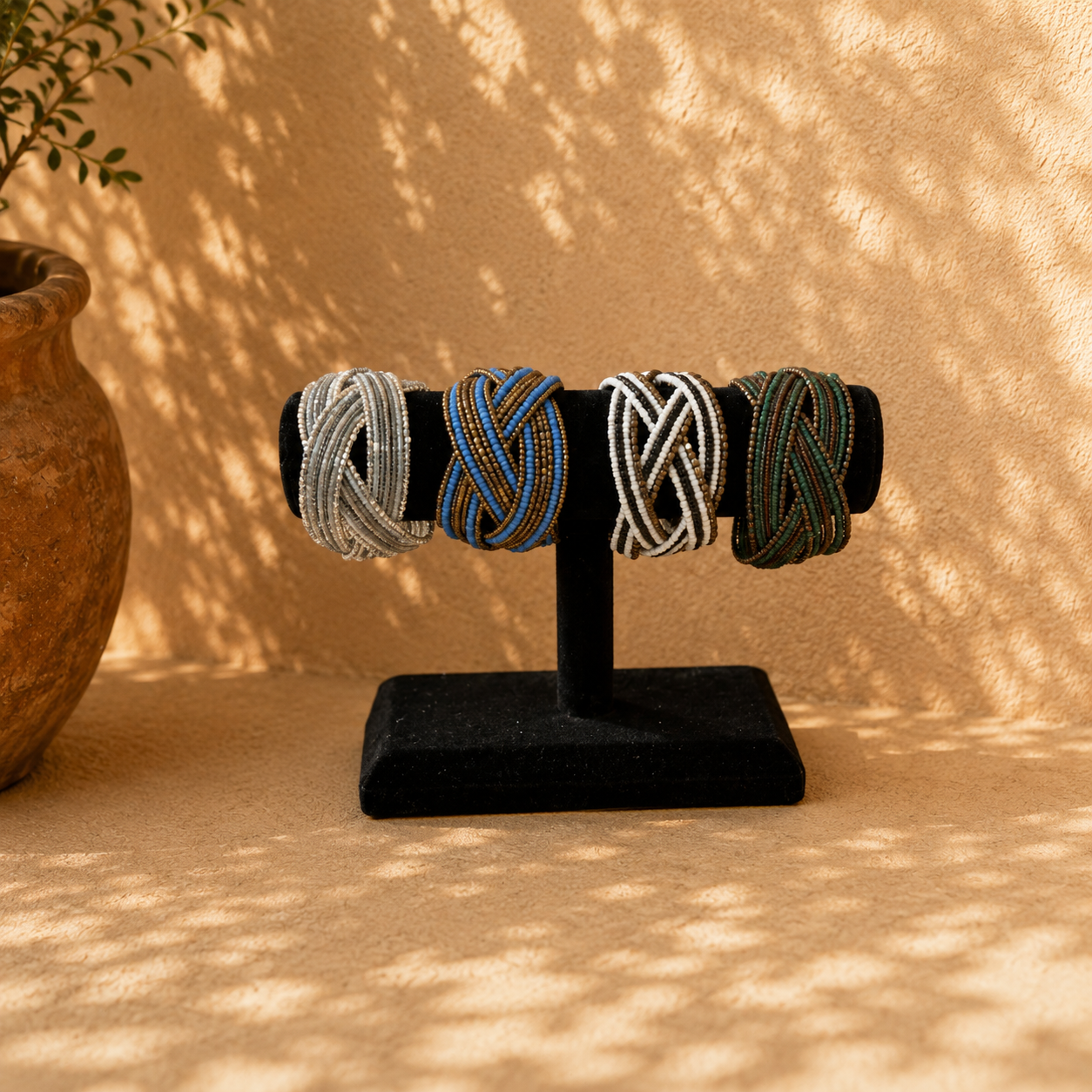 Assorted Beaded Cuff Bracelets