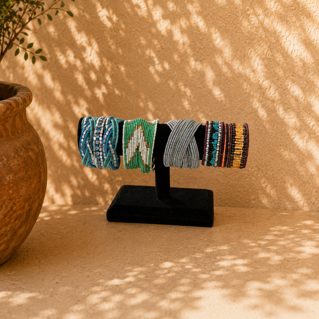 Assorted Beaded Cuff Bracelets - Image 4