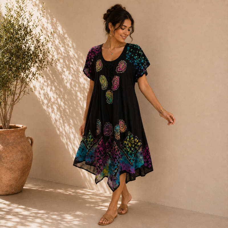 Colorful Boho Tunic Dress