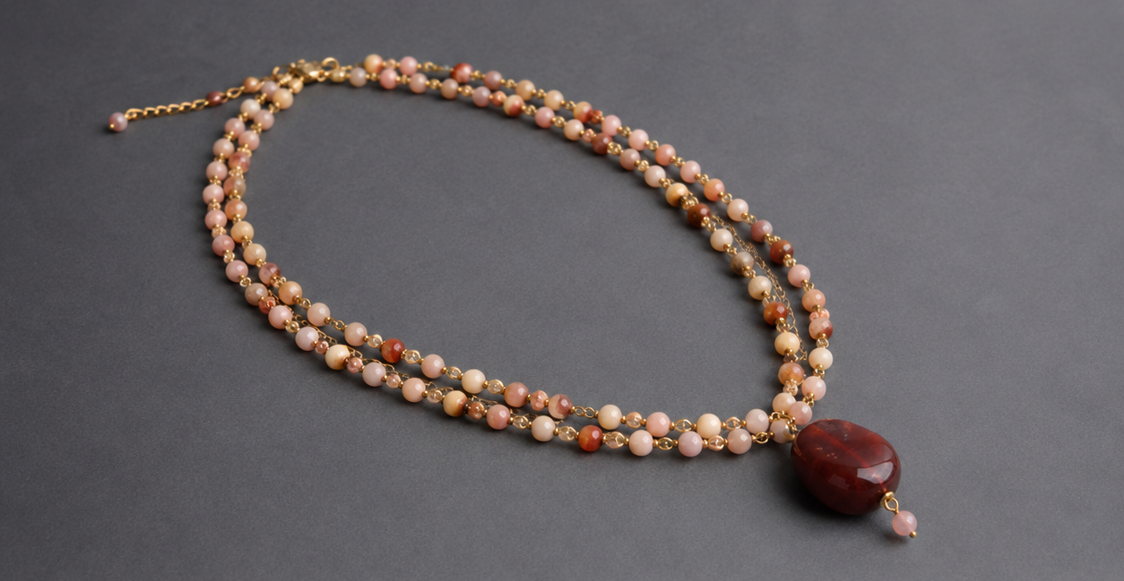 Natural Stone Pendant Necklace - Image 10