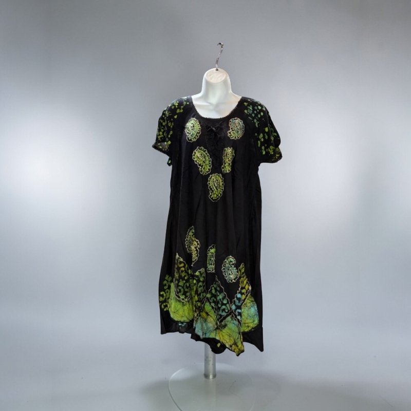 Colorful Boho Tunic Dress – Short Sleeve Summer Dress