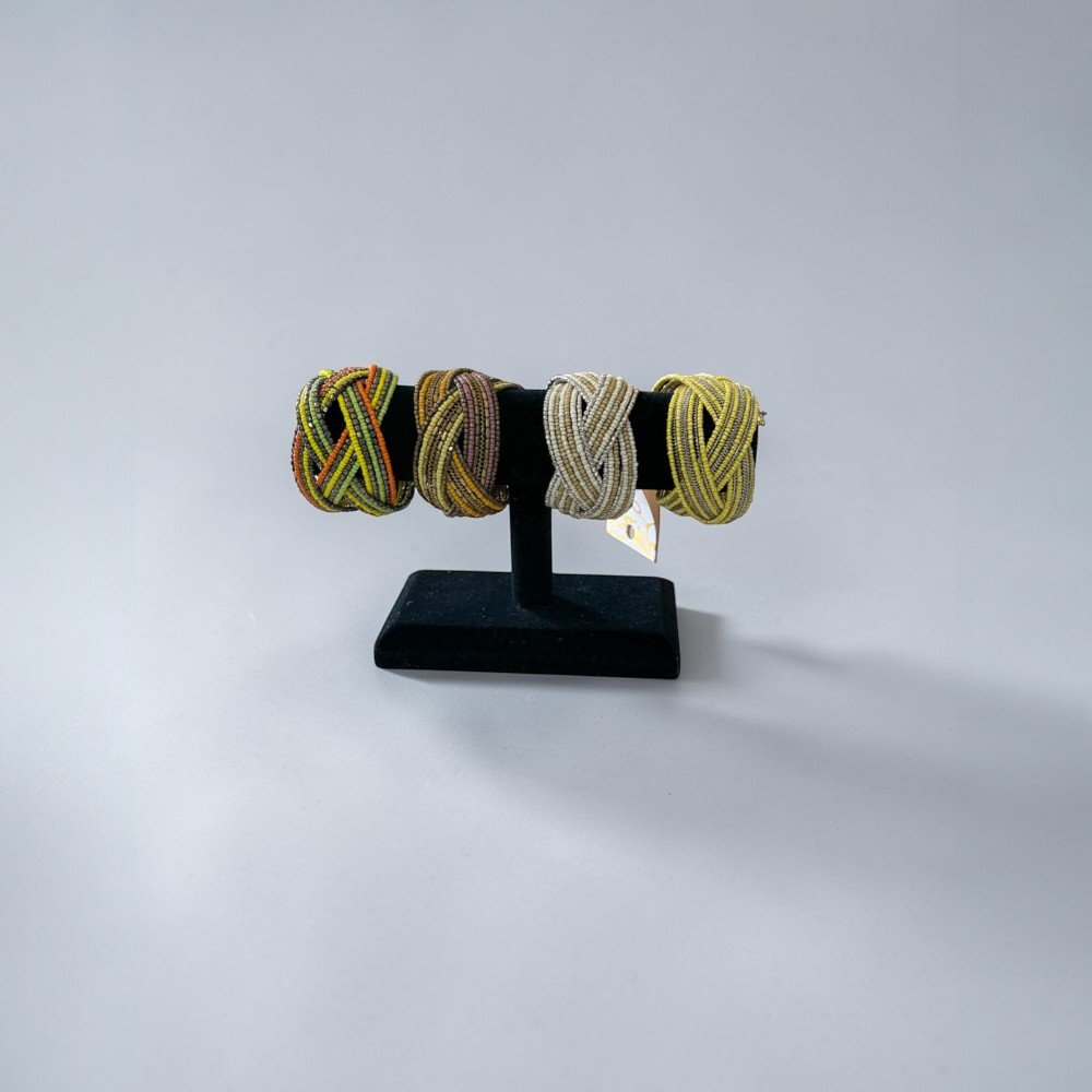 Assorted Beaded Cuff Bracelets | Boho Wide Cuff Bracelet | Colorful Statement Jewelry | One Size - Image 3