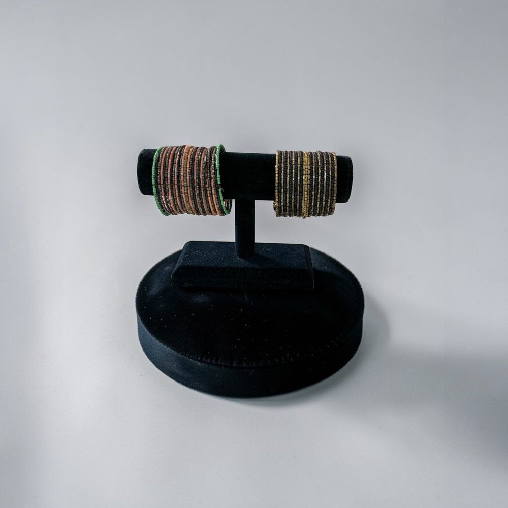 Assorted Beaded Cuff Bracelets | Boho Wide Cuff Bracelet | Colorful Statement Jewelry | One Size - Image 5