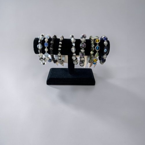 Assorted Beaded Bracelets | Stretch Bracelet Set | Colorful Glass Bead Jewelry | One Size | Stackable Bracelet