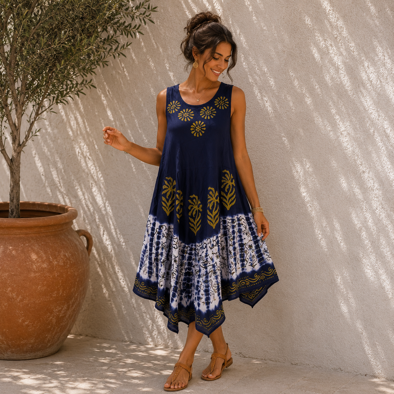 Womens Tie Dye Sundress - Image 4