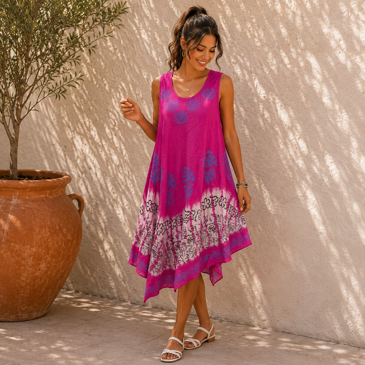 Womens Tie Dye Sundress - Image 7