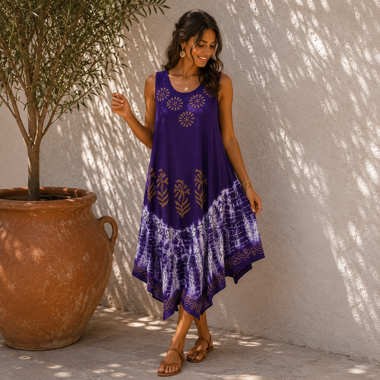 Womens Tie Dye Sundress