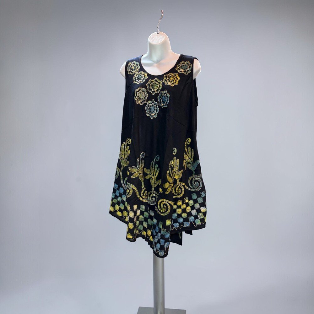 Boho Batik Tunic Dress Women - bohemian fashion