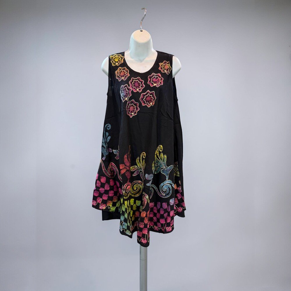 Boho Batik Tunic Dress Women - bohemian fashion