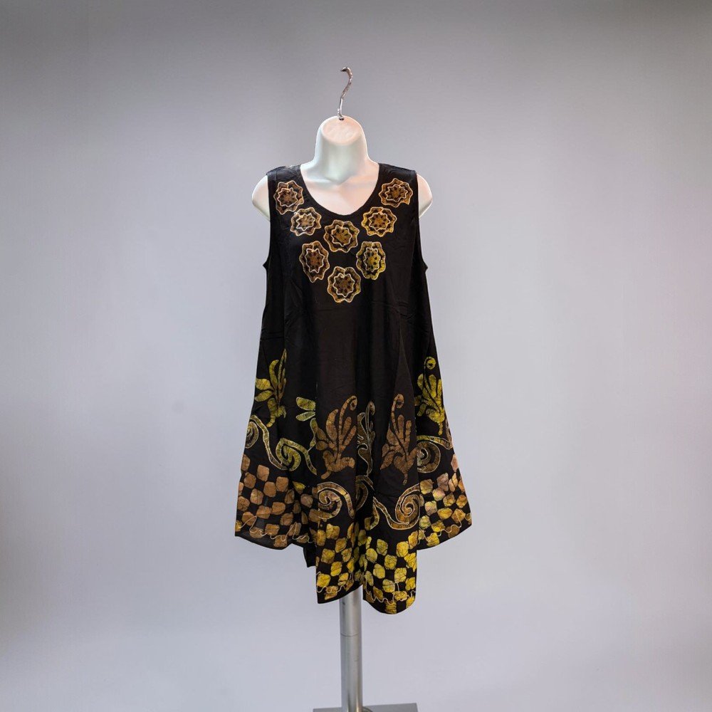 Boho Batik Tunic Dress Women