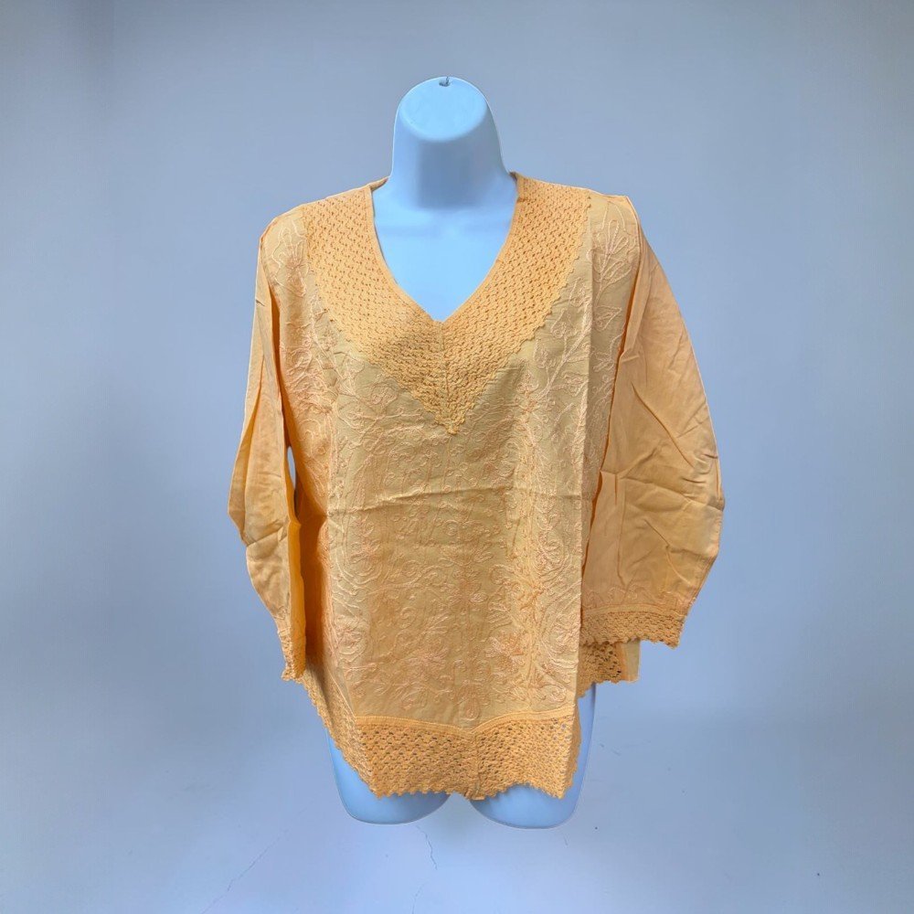 Boho Embroidered V-Neck Blouse - bohemian fashion