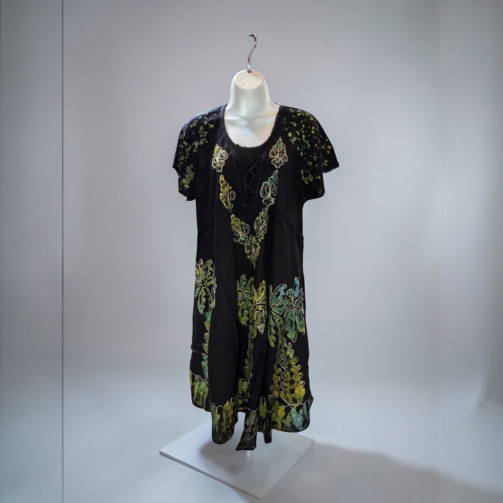 Boho Short Sleeve Tunic Dress - bohemian fashion