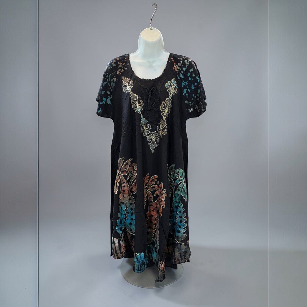 Boho Short Sleeve Tunic Dress - bohemian fashion