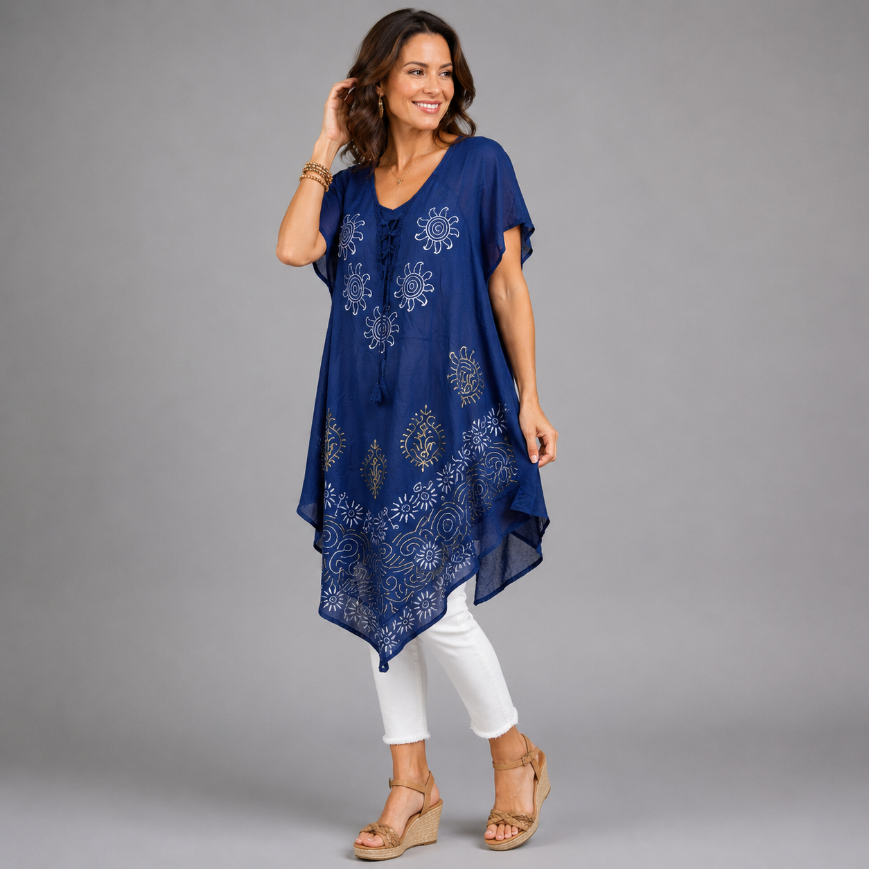 Boho Sunburst Midi Dress - bohemian fashion