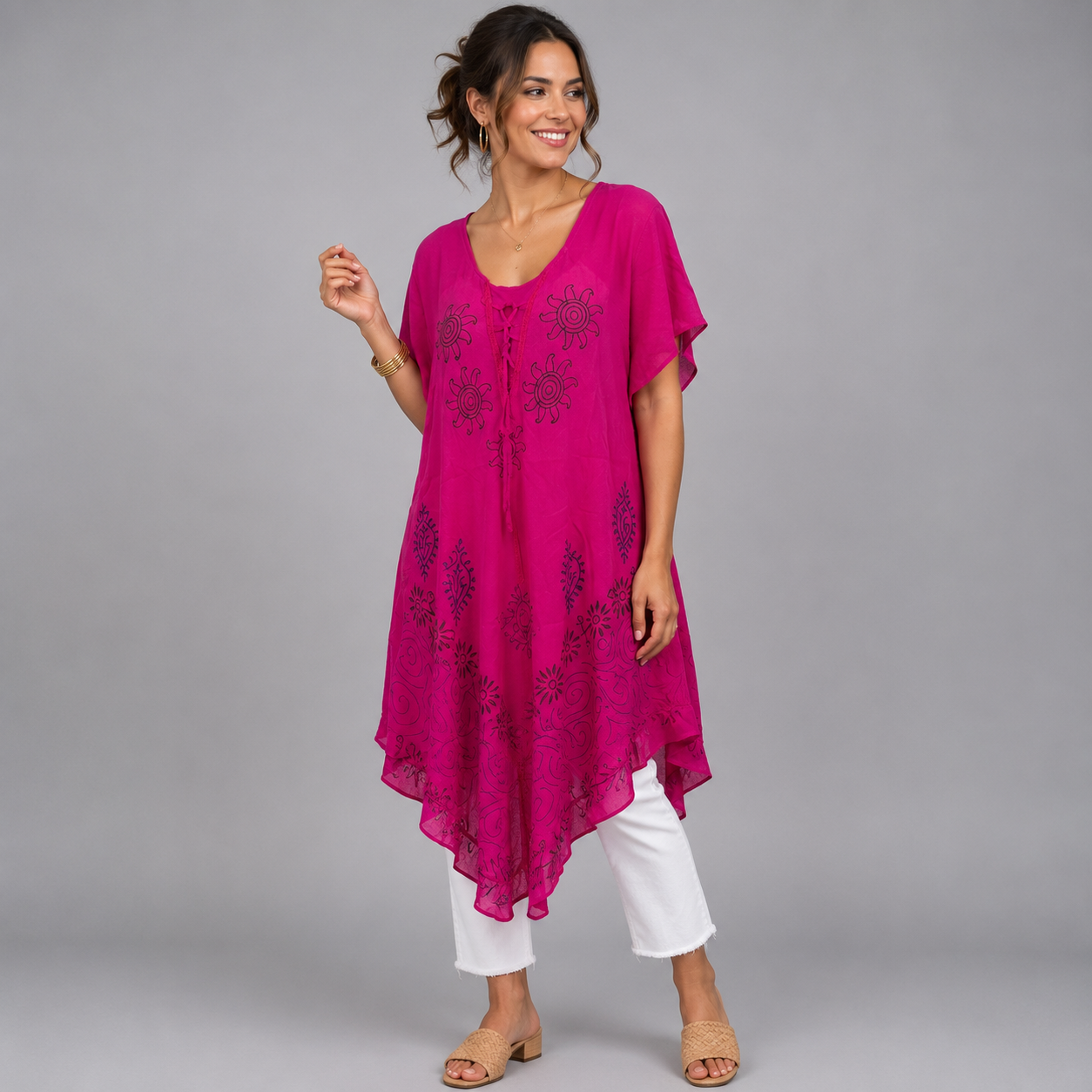 Boho Sunburst Midi Dress - bohemian fashion