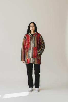 Mexican Poncho Baja Hoodie - bohemian fashion