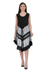 Sundress / Hippie Tunic Indian Multi Tie Dye/ Batik Beach Dress