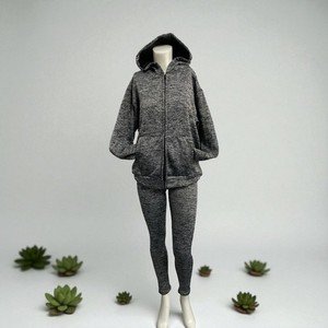 Cotton and polyester leggings and hoodie set. 2 pcs