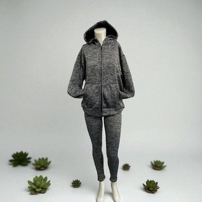 Cotton and polyester leggings and hoodie set. 2 pcs - Image 2
