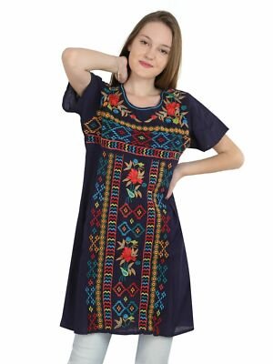 Women’s Boho Peasant Dress | Above-Knee Sundress | S-XL - Image 2