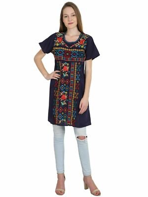 Women’s Boho Peasant Dress | Above-Knee Sundress | S-XL - Image 3