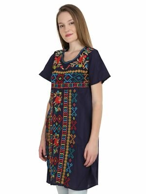 Women’s Boho Peasant Dress | Above-Knee Sundress | S-XL - Image 4