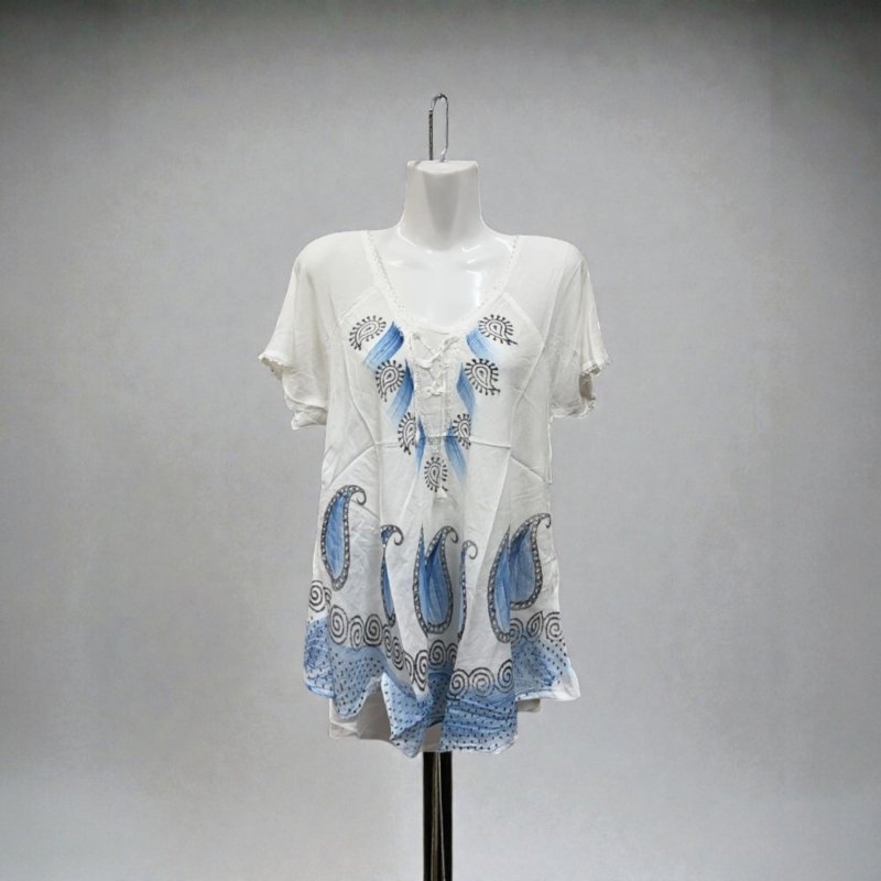 Boho Embroidered Tunic Top | Multi-Color Options | Flowy Summer Blouse | Lightweight Festival Shirt | Women’s Relaxed Fit Top