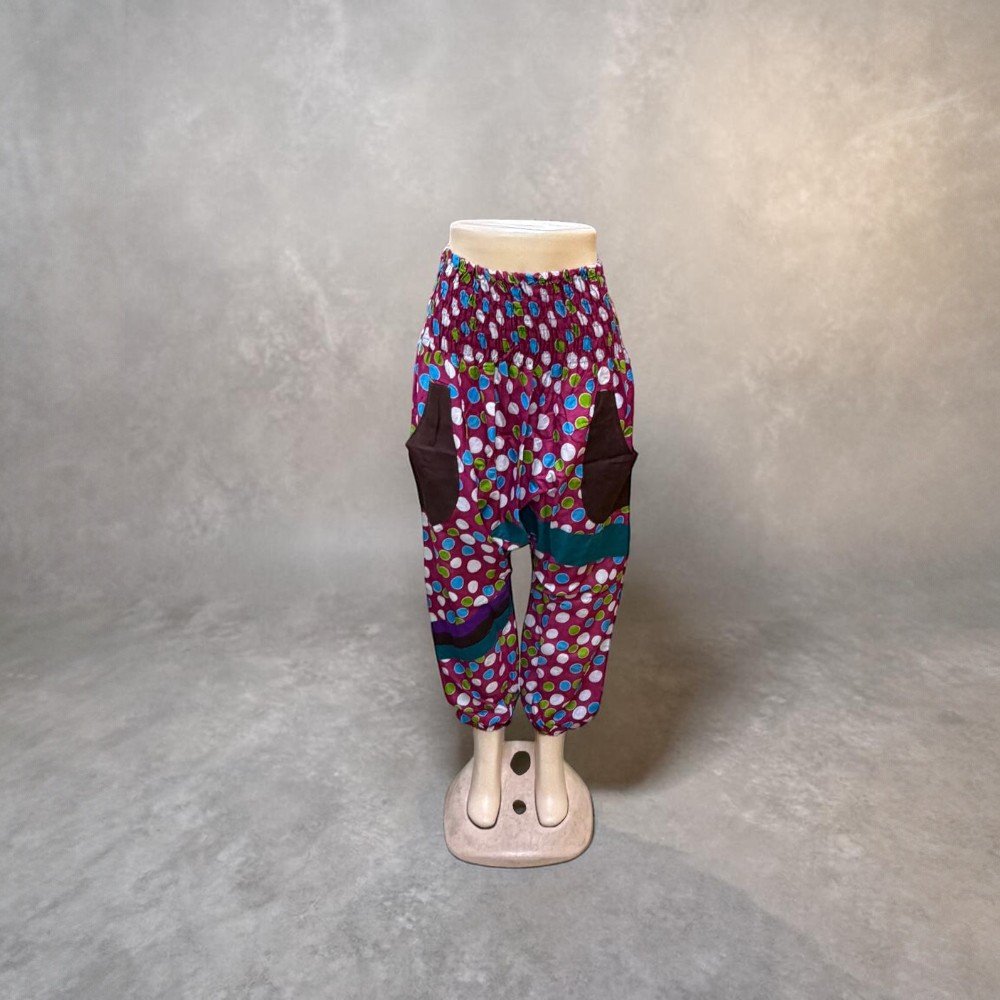 Assorted Boho Pants | Relaxed Fit Lounge Trousers | Elastic Waist Comfort Pants | Casual Statement Bottoms - Image 11