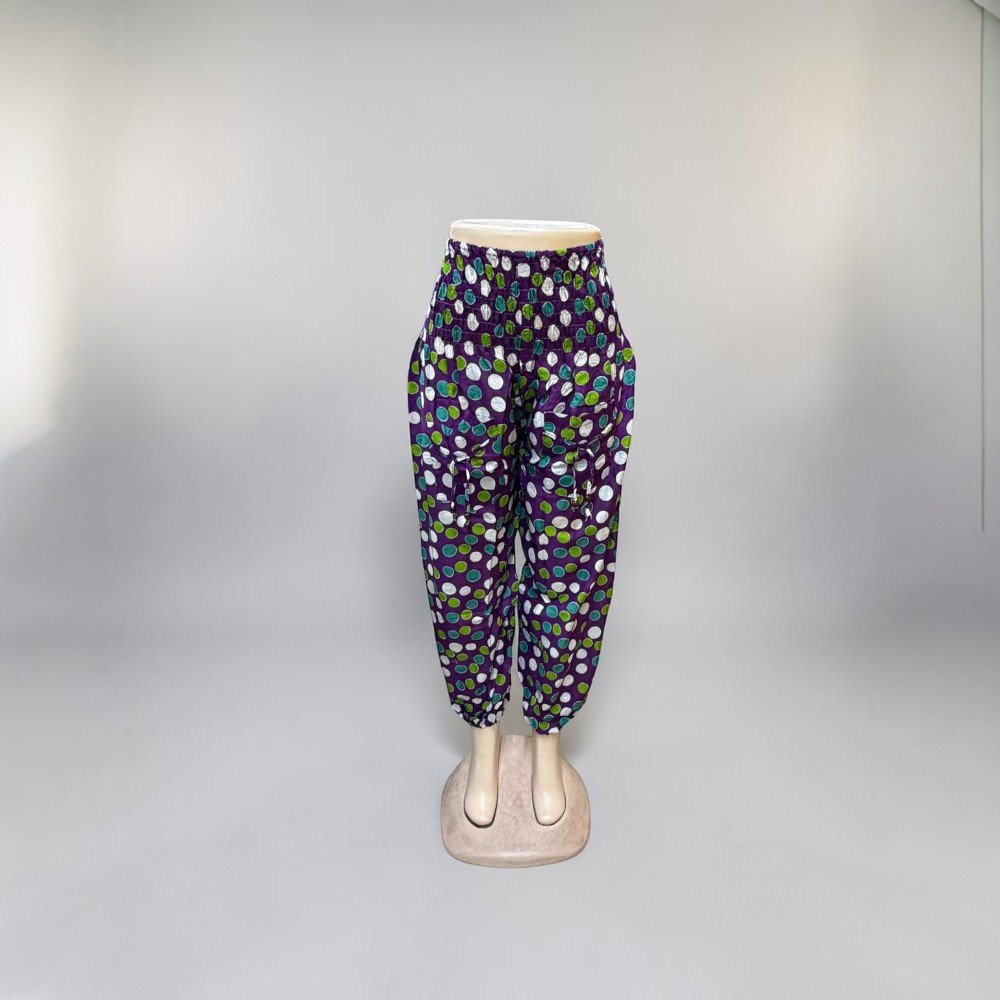 Assorted Boho Pants | Relaxed Fit Lounge Trousers | Elastic Waist Comfort Pants | Casual Statement Bottoms - Image 12
