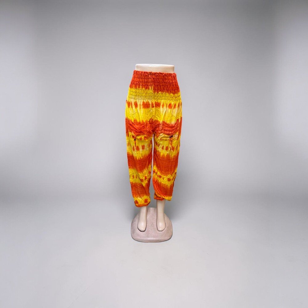 Assorted Boho Pants | Relaxed Fit Lounge Trousers | Elastic Waist Comfort Pants | Casual Statement Bottoms - Image 13