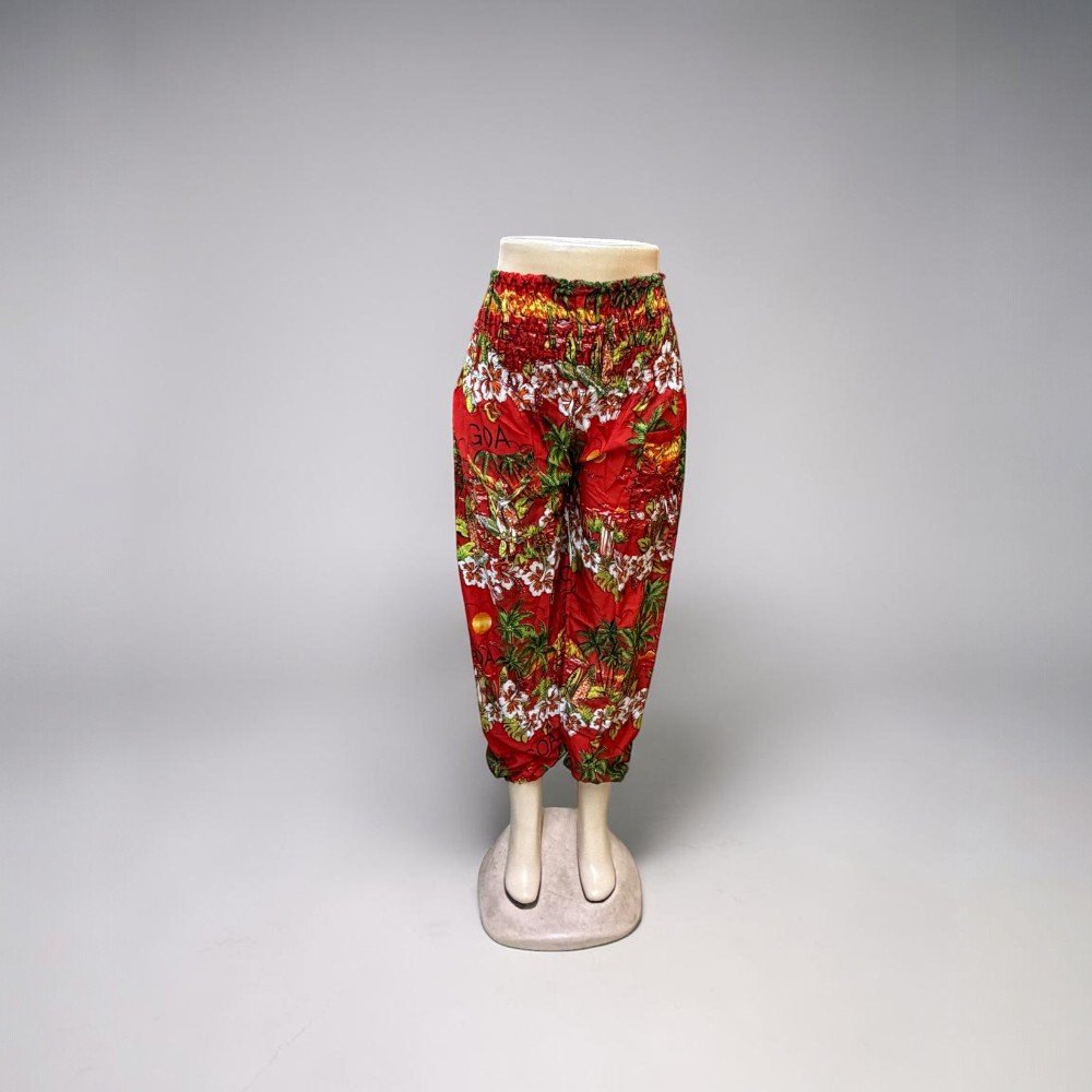 Assorted Boho Pants | Relaxed Fit Lounge Trousers | Elastic Waist Comfort Pants | Casual Statement Bottoms - Image 5