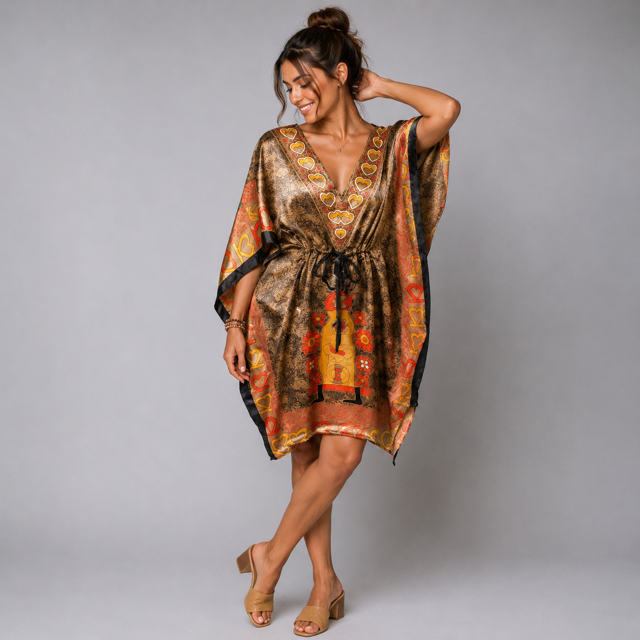 Assorted Short Kaftan Dresses - bohemian fashion