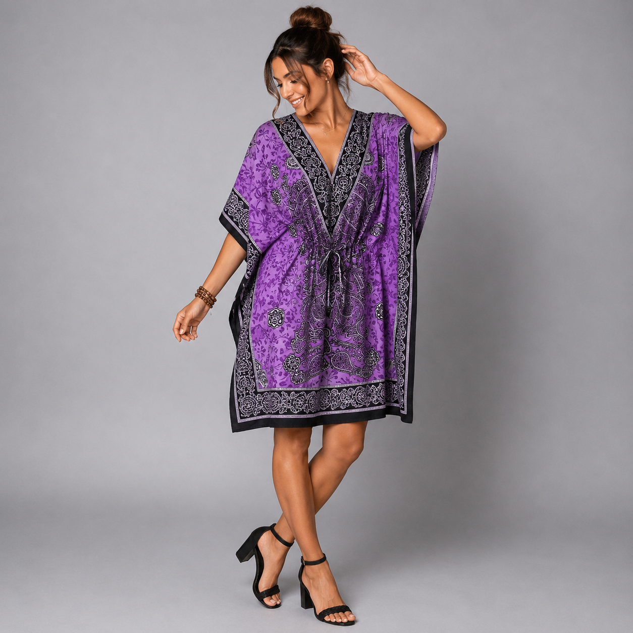 Assorted Short Kaftan Dresses - bohemian fashion