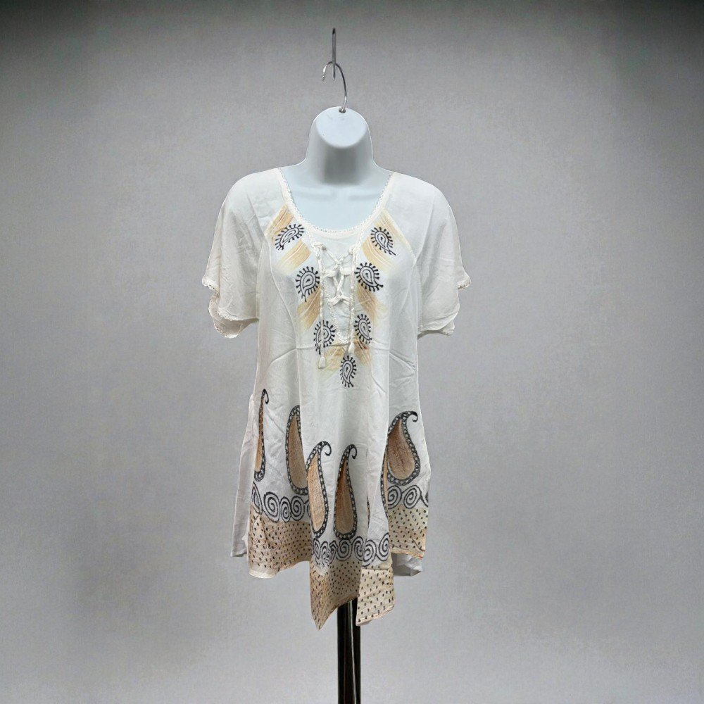 Boho Embroidered Tunic Top - bohemian fashion
