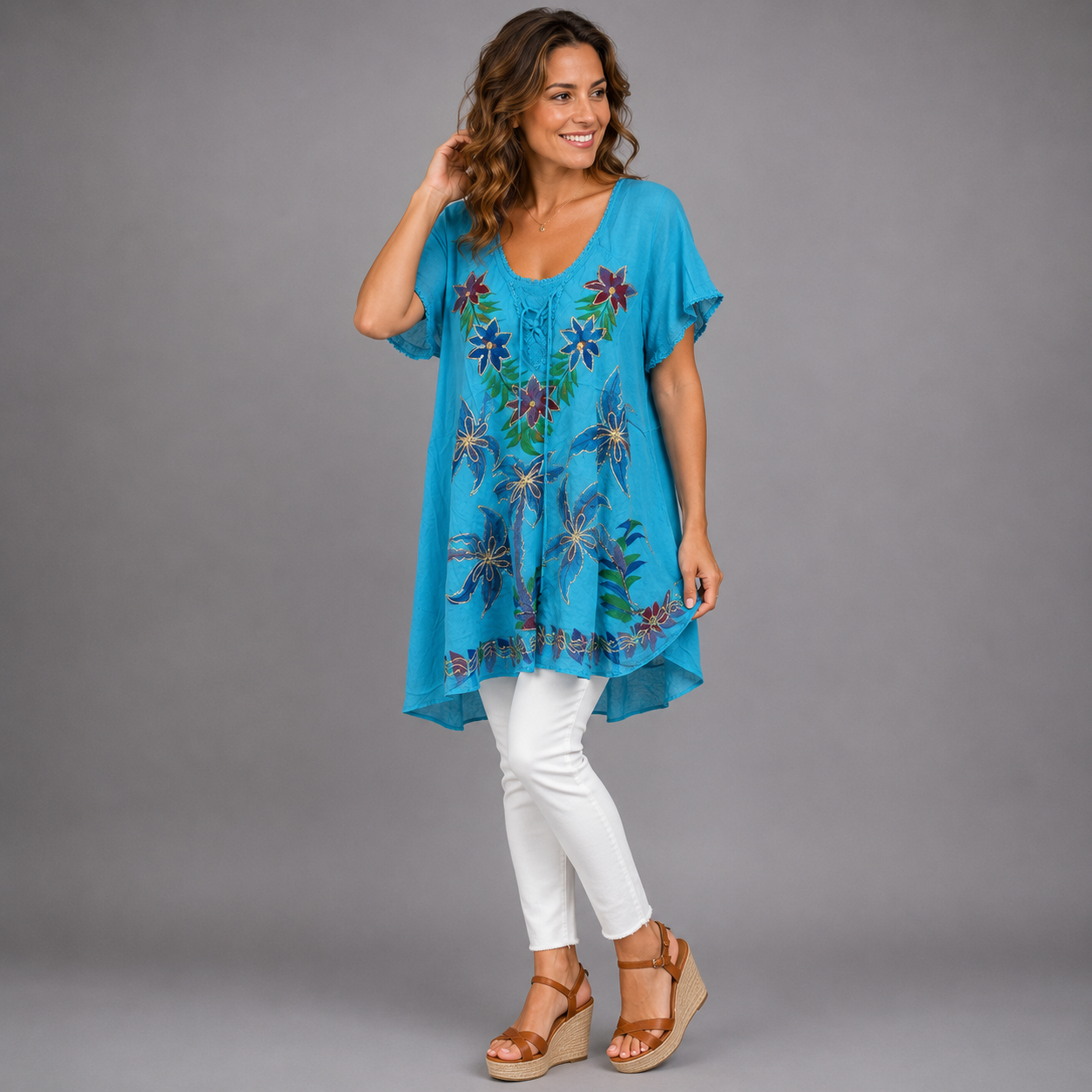 Floral Embroidered Boho Blouse - bohemian fashion