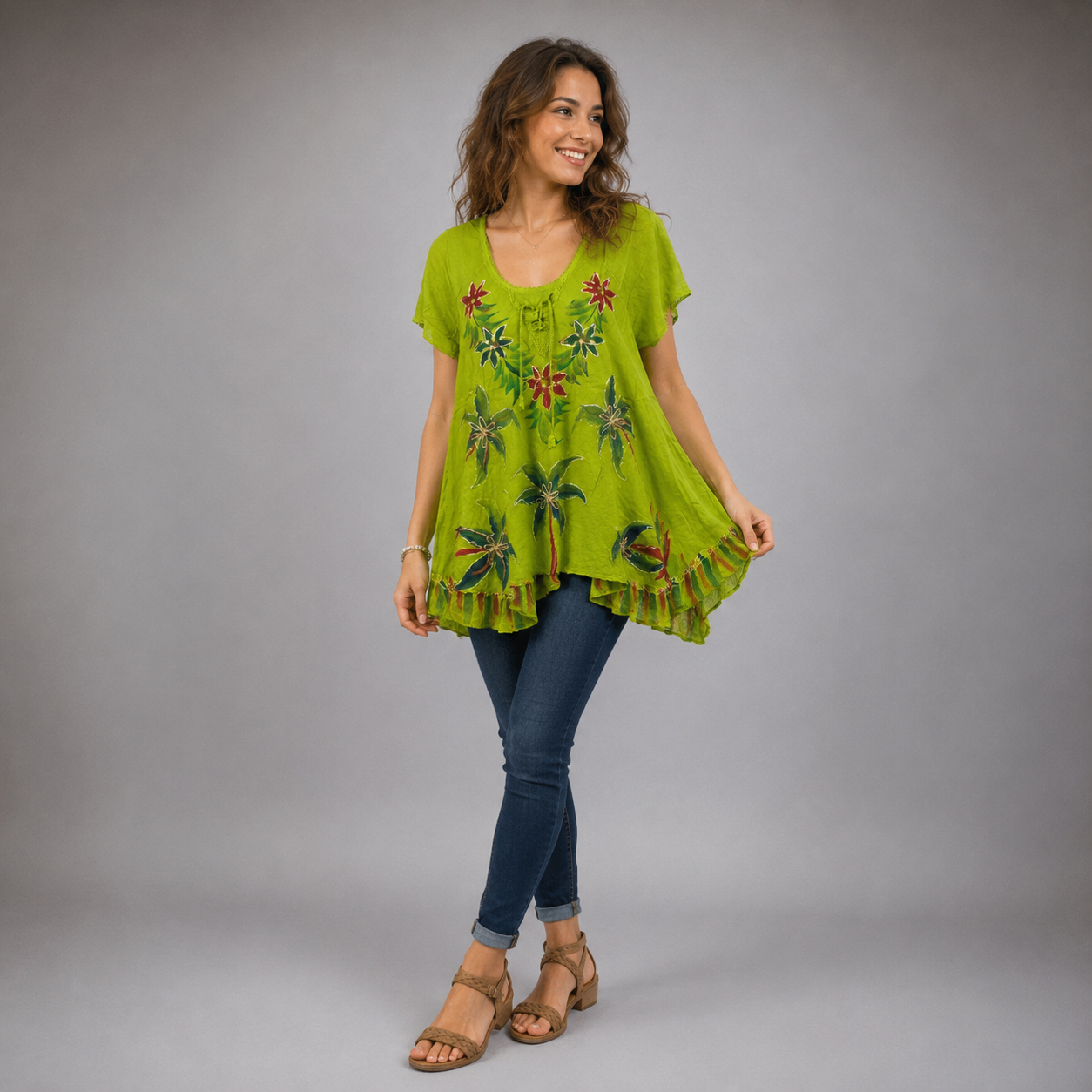 Floral Embroidered Boho Blouse - bohemian fashion