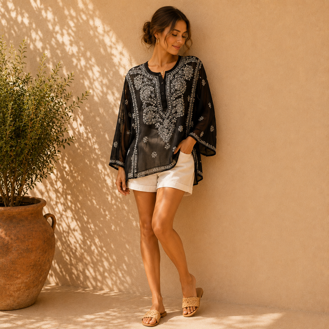Assorted Embroidered Boho Tops - Image 5