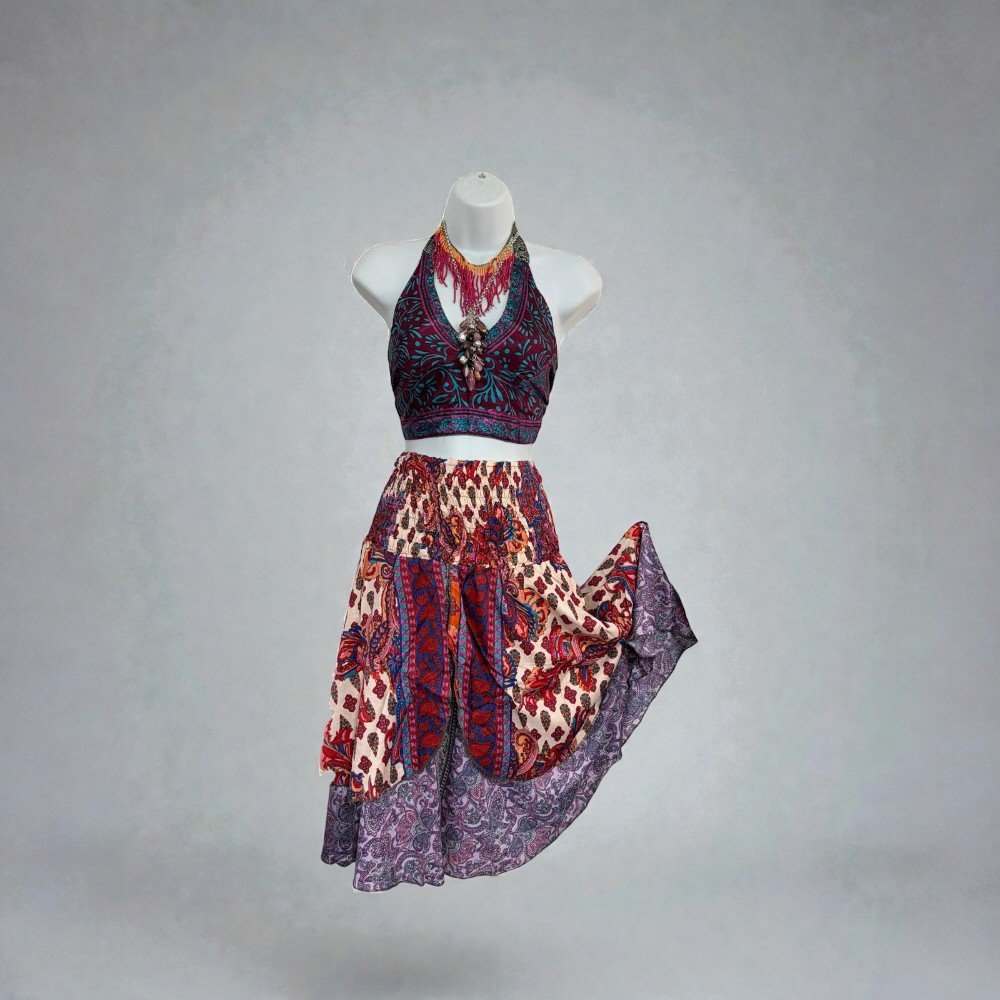 Assorted Boho Outfit Sets | Two Piece Festival Clothing | Matching Top & Bottom Sets - Image 5