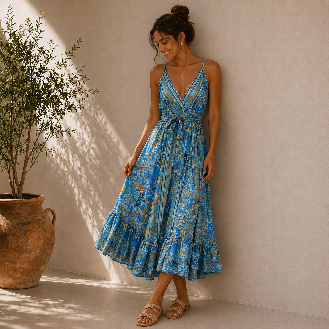Bohemian Maxi Summer Dress - Image 4