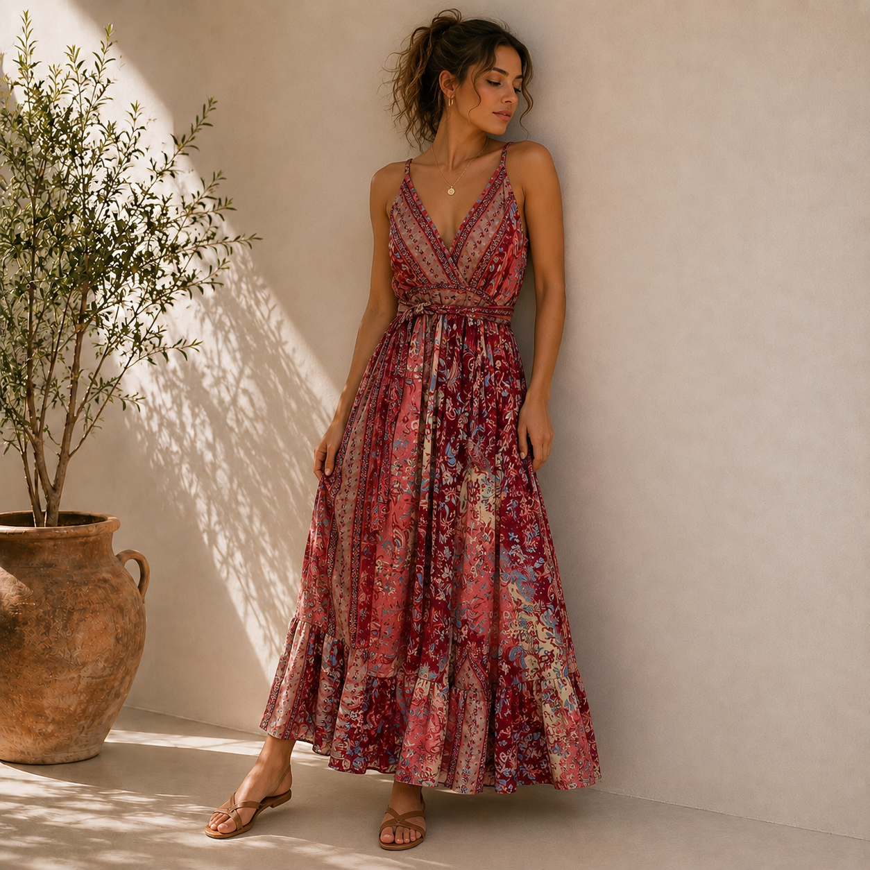 Bohemian Maxi Summer Dress - Image 9