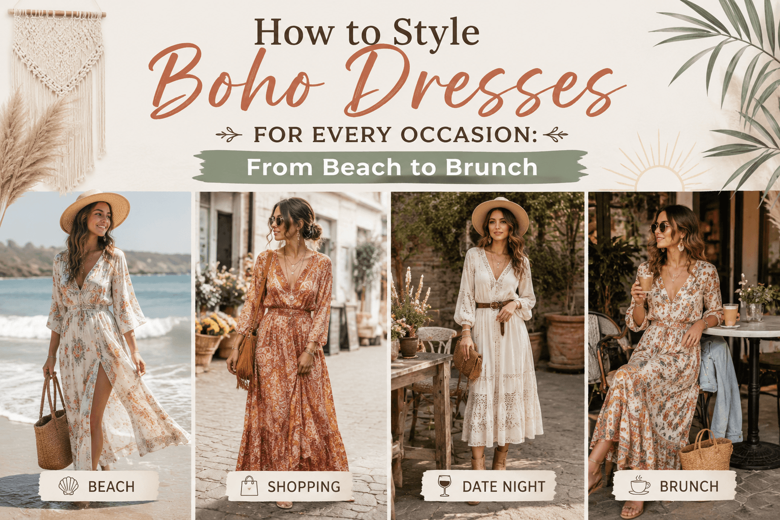 How to Style Boho Dresses for Every Occasion: From Beach to Brunch