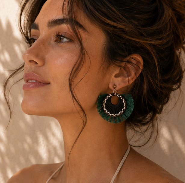 Statement Dangle Earrings | One Size Fashion Jewelry | Boho Chic Earrings for Women | Lightweight Everyday Accessories