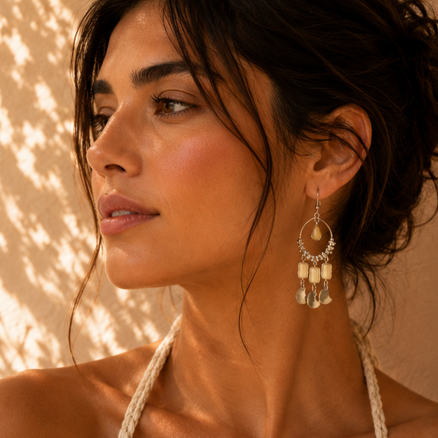 Statement Dangle Earrings | One Size Fashion Jewelry | Boho Chic Earrings for Women | Lightweight Everyday Accessories - Image 10