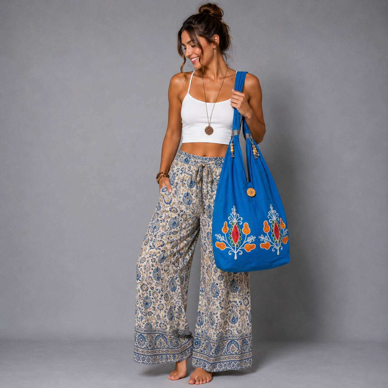 Boho Embroidered Shoulder Bag - bohemian fashion
