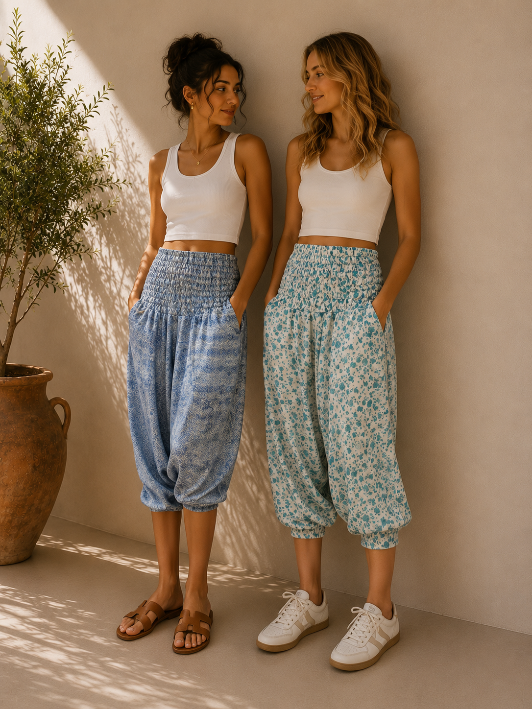 Boho Harem Yoga Pants for Women | Hippie Festival Lounge Pants | Soft Relaxed Fit | Casual Bohemian Travel Pants | S-M - Image 21